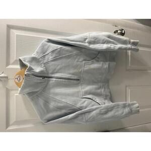 Lululemon Women's Light Blue Half-Zip Pullover Sweatshirt M/L